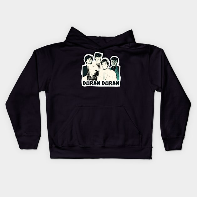 duran retro music Kids Hoodie by PRESENTA